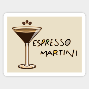 Espresso Martini Illustration Sticker